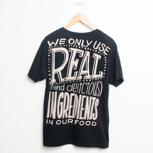 Chipotle Employee Shirt Mens Medium Black Uniform Tee